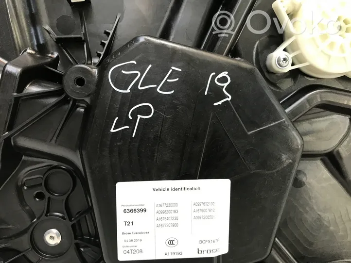 Mercedes-Benz GLE W167 Alzacristalli della portiera anteriore con motorino A1677230000