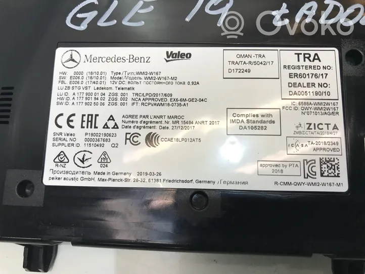 Mercedes-Benz GLE W167 Wireless charging module A1779000104