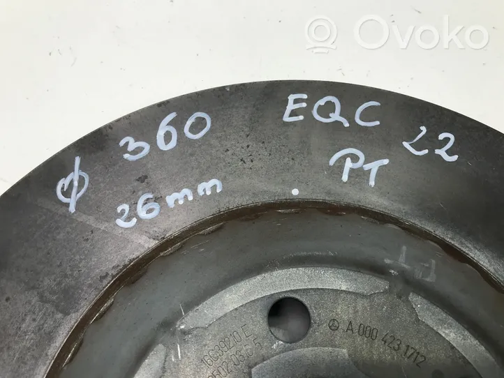 Mercedes-Benz EQC Rear brake disc A0004231712