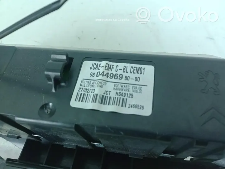 Citroen DS4 Monitor / wyświetlacz / ekran 9804496980