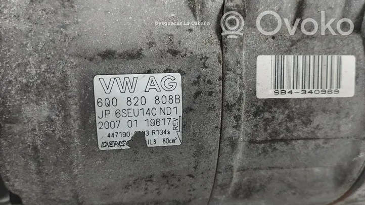 Volkswagen Polo IV 9N3 Compressore aria condizionata (A/C) (pompa) 6Q0820808B