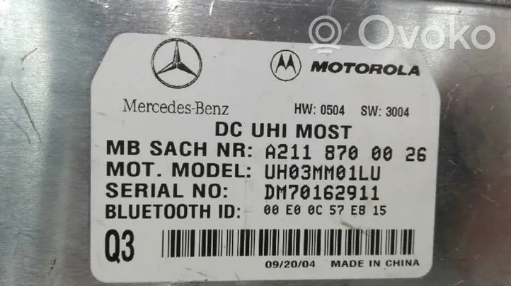 Mercedes-Benz CLS C218 AMG Tālrunis A2118700026