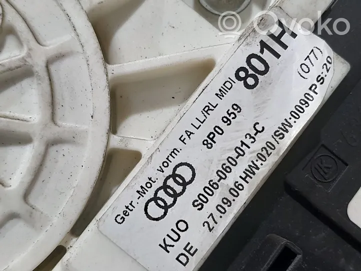 Audi A3 S3 8L Priekinio el. lango pakėlimo mechanizmo komplektas 8P0959801H