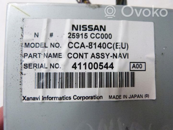 Nissan Murano Z50 Unité de navigation Lecteur CD / DVD 25915CC000
