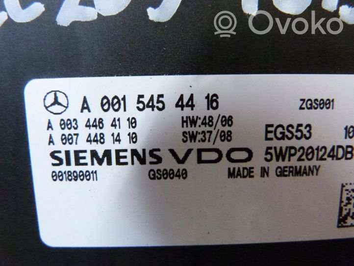 Mercedes-Benz CLC CL203 Module de contrôle de boîte de vitesses ECU A0015454416