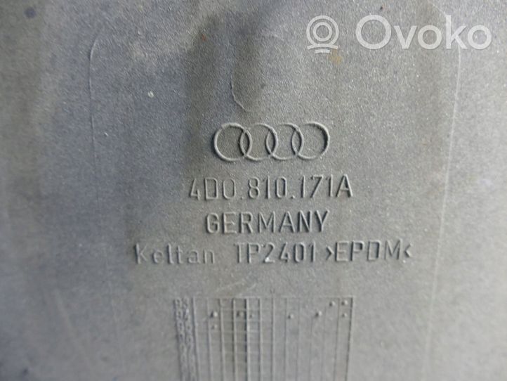 Audi A8 S8 D2 4D Rivestimento paraspruzzi parafango posteriore 4D0810171A