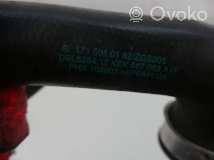 Mercedes-Benz SLK R171 Tube d'admission de tuyau de refroidisseur intermédiaire 1715010182