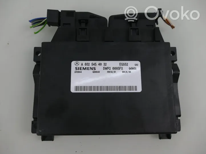 Mercedes-Benz S W220 Module de contrôle de boîte de vitesses ECU A0325454032