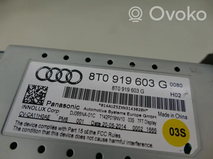 Audi A5 Sportback 8TA Monitori/näyttö/pieni näyttö 8T0919603G