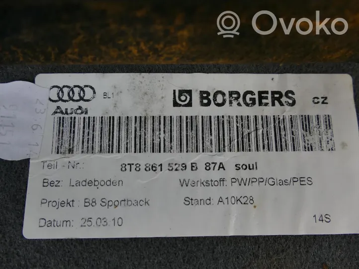 Audi A5 Sportback 8TA Tapis de coffre 8T8861529B