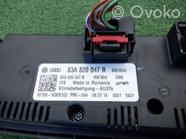 Audi A1 Panel klimatyzacji 83A820047B