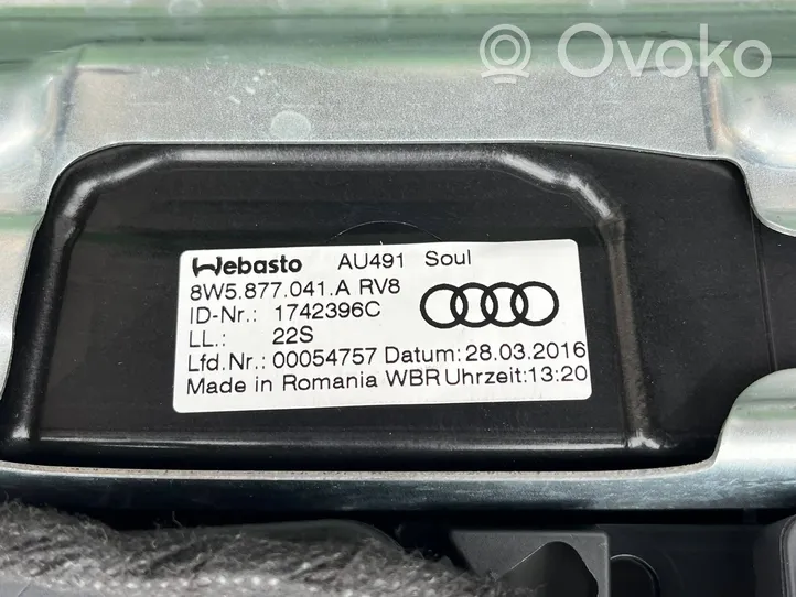 Audi A4 S4 B9 Szyberdach / Komplet 8W5877041A