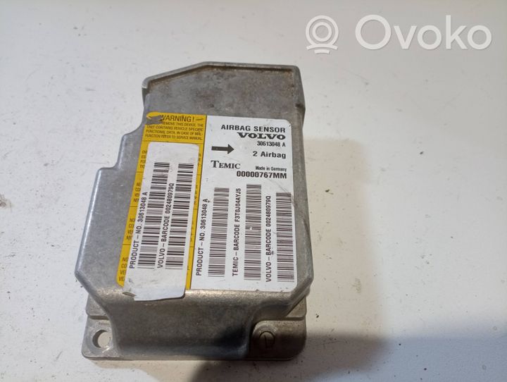 Volvo S40, V40 Module de contrôle airbag 30613048A