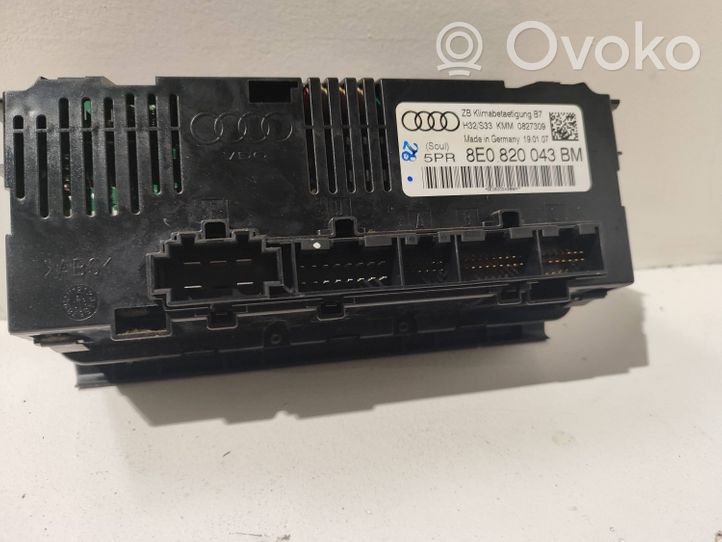 Audi A4 S4 B7 8E 8H Panel klimatyzacji 8E0820043BM