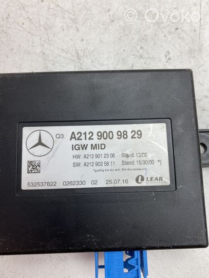 Mercedes-Benz GLE (W166 - C292) Modulo di controllo accesso A2129009829