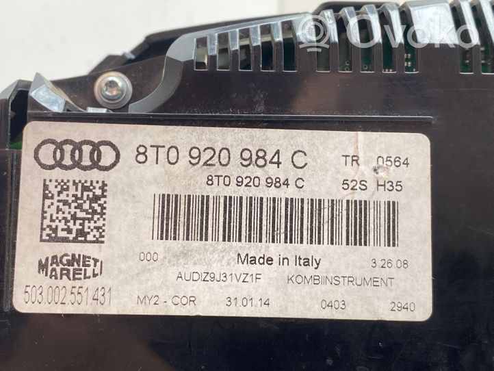 Audi S5 Facelift Tachimetro (quadro strumenti) 8T0920984C