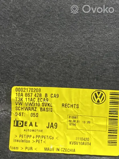 Volkswagen ID.3 Rivestimento pannello laterale del bagagliaio/baule 10A867528B