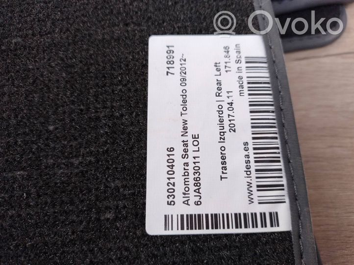 Seat Toledo IV (NH) Tapis de sol arrière 6JA863011