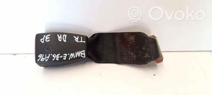 BMW 3 E36 Boucle de ceinture de sécurité arrière 