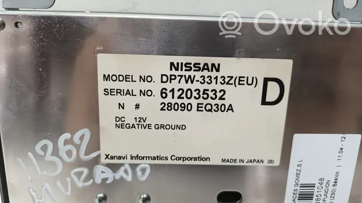 Nissan Murano Z50 Monitori/näyttö/pieni näyttö DP7W3313Z
