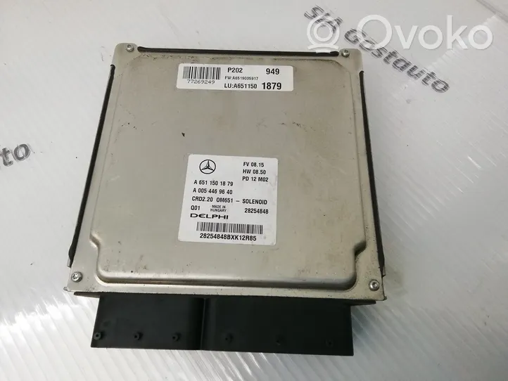 Mercedes-Benz SLK R172 Sterownik / Moduł ECU A6511501879