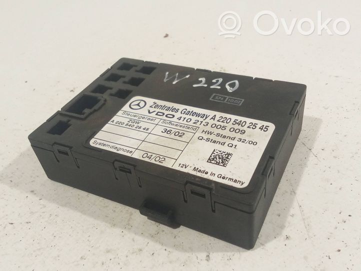 Mercedes-Benz S W220 Modulo di controllo accesso A2205402545