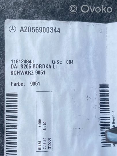 Mercedes-Benz C W205 Inne elementy wykończenia bagażnika A2056900344