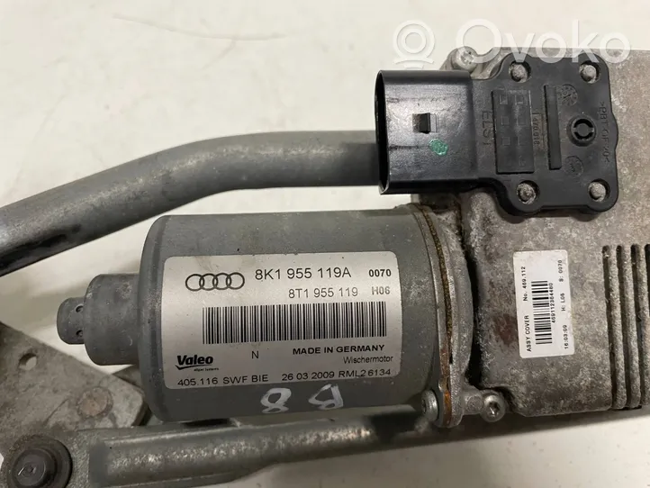 Audi A4 S4 B8 8K Mechanizm i silniczek wycieraczek szyby przedniej / czołowej 8K1955023