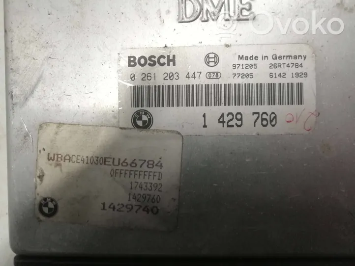 BMW 3 E36 Sterownik / Moduł ECU 0261203447