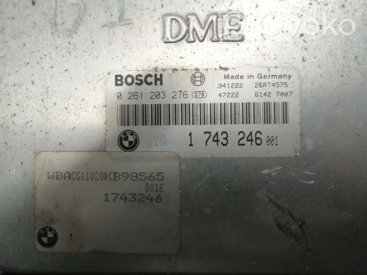 BMW 3 E36 Calculateur moteur ECU 0261203276