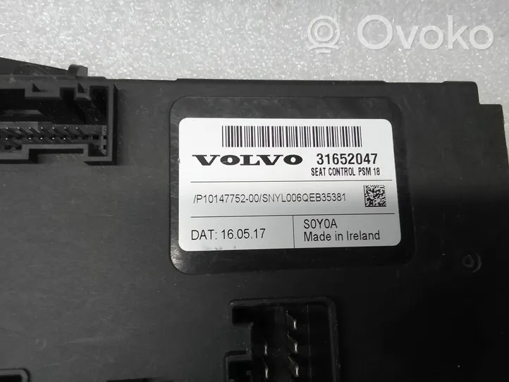 Volvo XC90 Modulo di controllo sedile 31652047