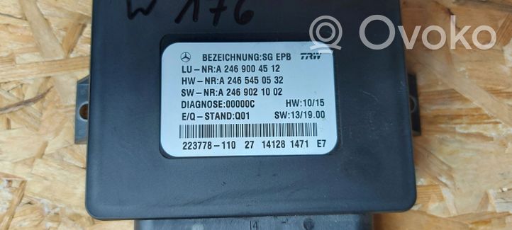 Mercedes-Benz A W176 Module de commande de frein à main A2469004512