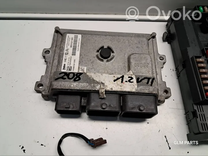 Peugeot 208 Kit calculateur ECU et verrouillage 9805321980