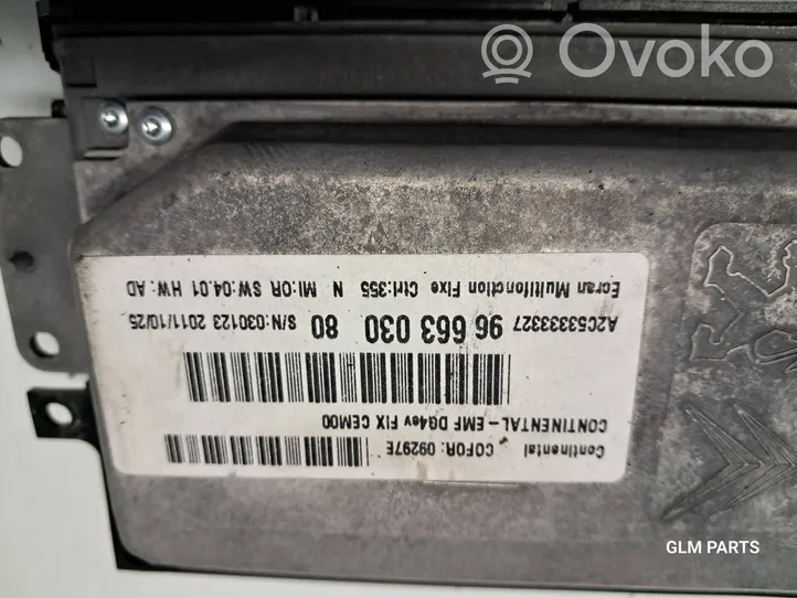 Citroen DS4 Monitori/näyttö/pieni näyttö 9666303080