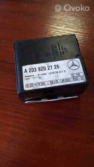 Mercedes-Benz SLK R170 Unidad de control/módulo de alarma 2038202726