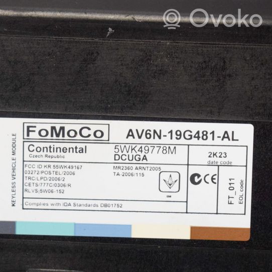 Ford Focus Autres dispositifs AV6N19G481AL