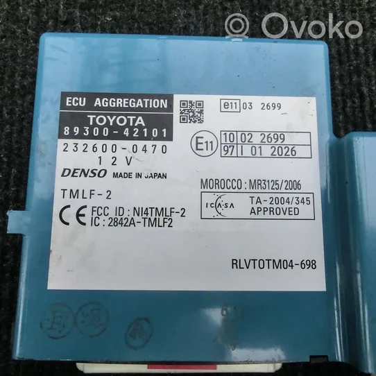 Toyota RAV 4 (XA30) Moduł / Sterownik systemu uruchamiania bezkluczykowego 8930042101