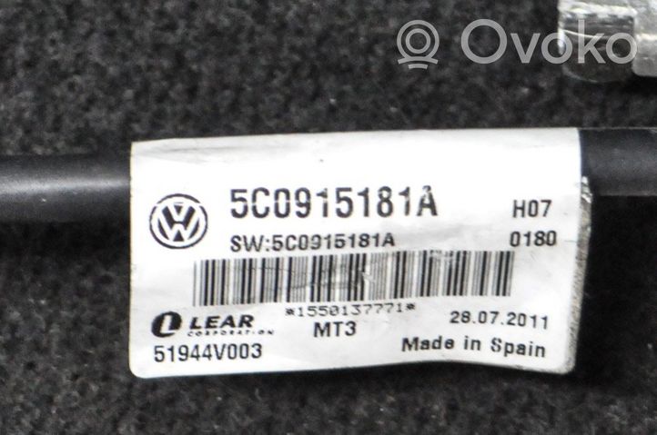 Volkswagen Jetta VI Câble négatif masse batterie 5C0915181A