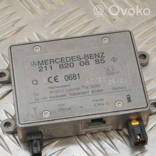 Mercedes-Benz C W203 Module unité de contrôle Bluetooth 2118200885