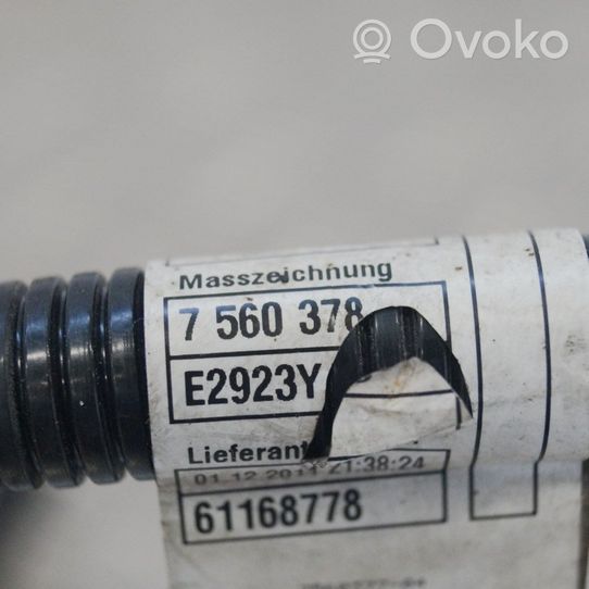 BMW 3 E90 E91 Faisceau câbles de frein 7560378