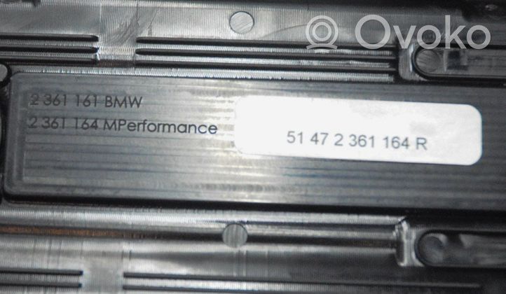 BMW X3 F25 Kynnysverhoilusarja (sisä) 23611642361161