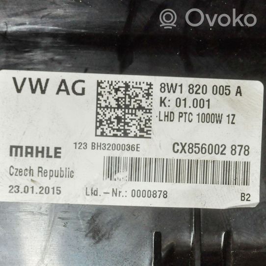 Audi A4 S4 B9 Nagrzewnica / Komplet 8W1820005A