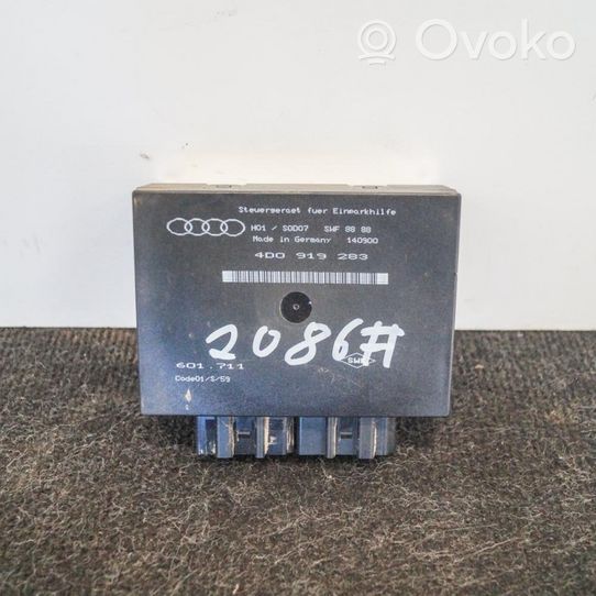 Audi A8 S8 D2 4D Unité de commande, module PDC aide au stationnement 4D0919283