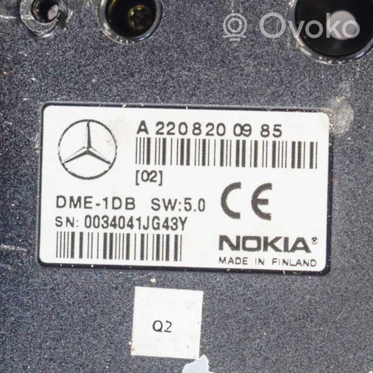 Mercedes-Benz S W220 Inne wyposażenie elektryczne A2208200985