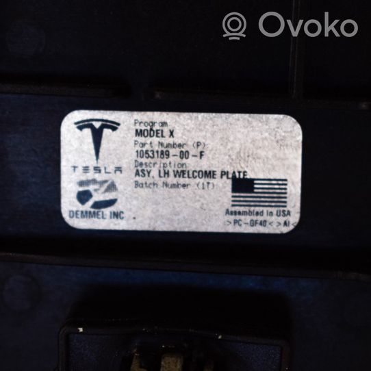 Tesla Model X Copertura del rivestimento del sottoporta posteriore 105318900F