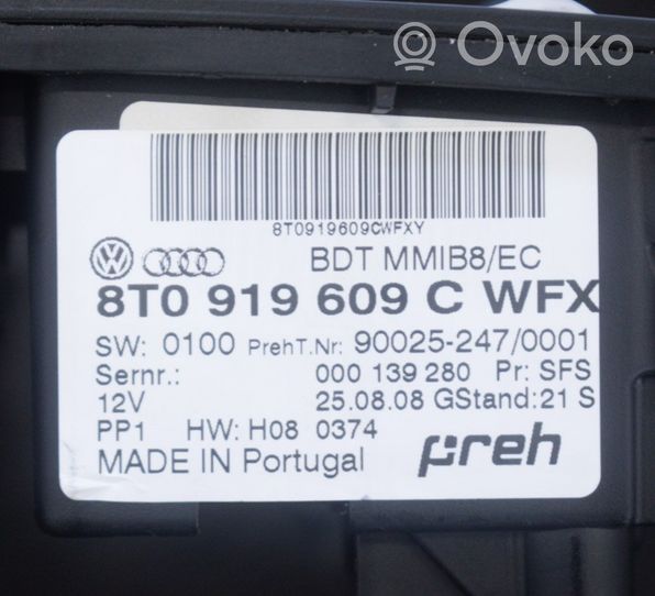 Audi A5 8T 8F Controllo multimediale autoradio 8T0919609C