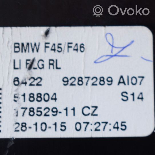 BMW 2 F45 Dysze / Kratki nawiewu deski rozdzielczej 9287289