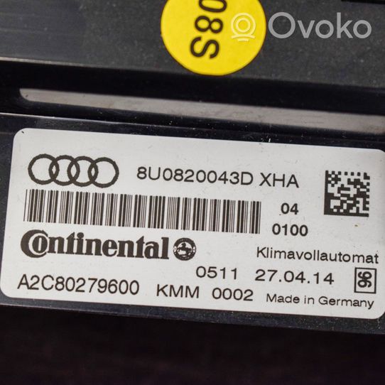 Audi Q3 8U Sisätuulettimen ohjauskytkin 