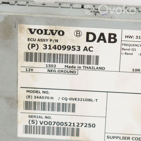 Volvo V40 Unité de contrôle son HiFi Audio 31409953