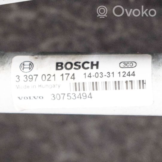 Volvo V60 Mechanizm i silniczek wycieraczek szyby przedniej / czołowej 30753494